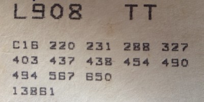 968 VIL option codes